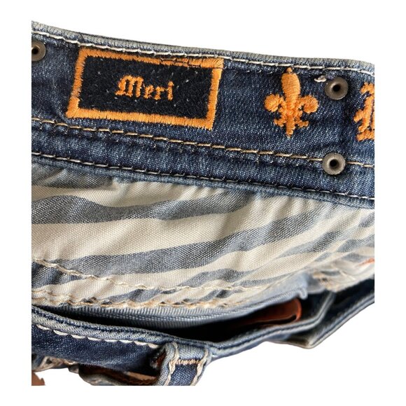 Rock Revival women’s 30” Meri Easy Boot jeans contrast stitching‎ western bottom - Picture 4 of 14